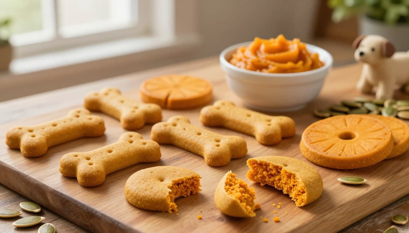 healthy pumpkin dog biscuits